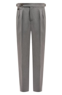 Брюки из хлопка и шерсти Brunello Cucinelli
