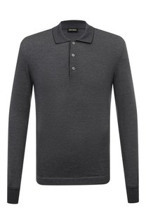Поло из хлопка и шелка Zegna