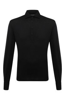 Поло из шелка и хлопка Brunello Cucinelli