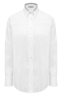 Хлопковая рубашка Brunello Cucinelli