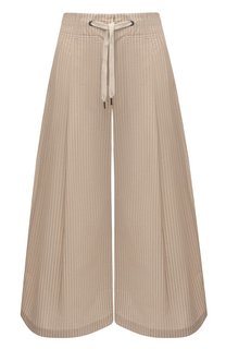 Хлопковые брюки-кюлоты Brunello Cucinelli