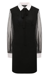 Платье из шерсти и шелка Valentino