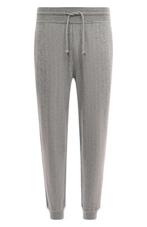 Джоггеры из кашемира и хлопка Brunello Cucinelli