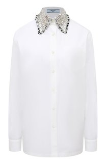 Хлопковая рубашка Prada