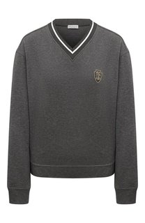 Хлопковый пуловер Brunello Cucinelli