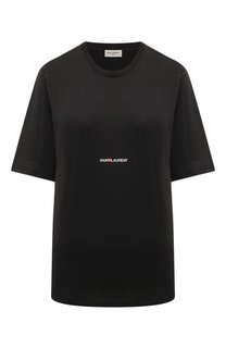 Хлопковая футболка Saint Laurent