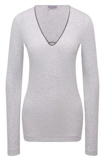 Хлопковый лонгслив Brunello Cucinelli