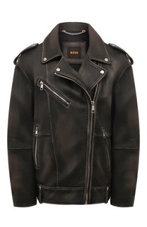 Кожаная куртка BOSS Orange