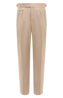 Брюки из хлопка и шерсти Brunello Cucinelli
