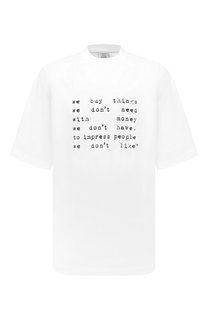 Хлопковая футболка VETEMENTS