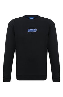 Хлопковый свитшот HUGO Blue