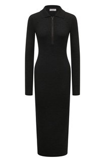 Платье из шерсти и кашемира Brunello Cucinelli