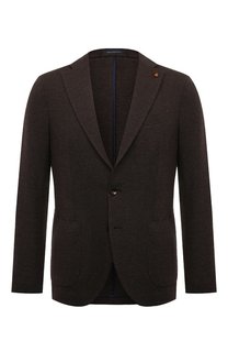 Пиджак из шерсти и хлопка Sartoria Latorre