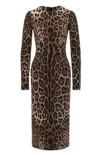 Платье из вискозы Dolce & Gabbana