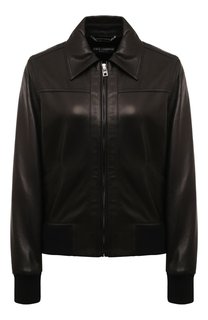 Кожаный бомбер Dolce & Gabbana
