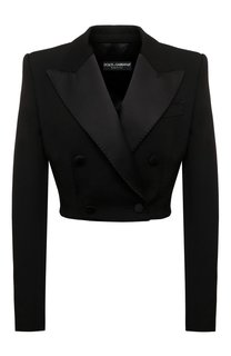 Жакет из шерсти и шелка Dolce & Gabbana