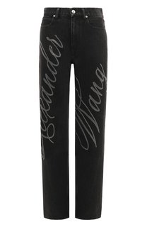 Джинсы с отделкой стразами Denim X Alexander Wang