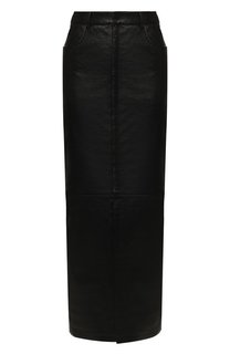 Кожаная юбка Saint Laurent