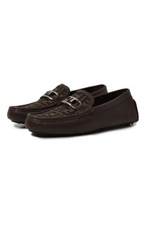 Кожаные мокасины OLock Fendi