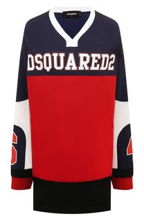 Лонгслив из хлопка и вискозы Dsquared2