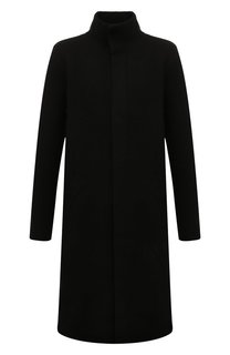Пальто из шерсти и хлопка Emporio Armani