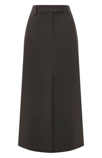 Юбка из вискозы и льна Brunello Cucinelli