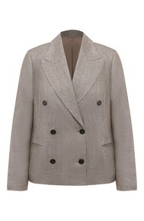 Льняной жакет Brunello Cucinelli
