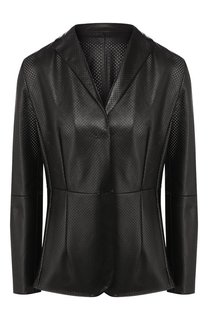 Кожаный жакет Kiton