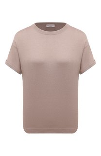 Футболка из кашемира и шелка Brunello Cucinelli