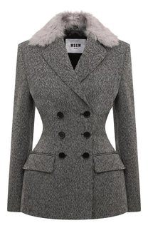 Жакет из хлопка и шерсти MSGM