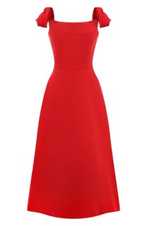 Платье из шерсти и шелка Valentino
