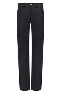 Брюки из шерсти и хлопка Zilli