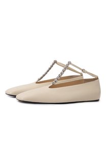Кожаные балетки Jil Sander