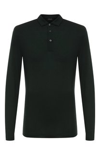Поло из вискозы и шерсти BOSS