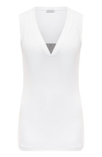 Хлопковый топ Brunello Cucinelli