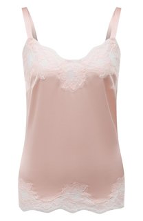 Топ из шелка и хлопка Dolce & Gabbana