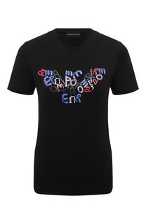Хлопковая футболка Emporio Armani