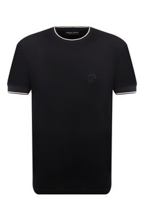 Футболка из хлопка и шелка Giorgio Armani
