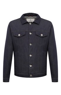 Джинсовая куртка-рубашка Brunello Cucinelli