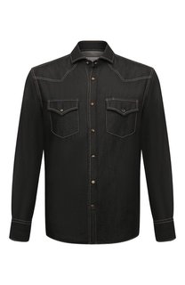 Джинсовая рубашка Brunello Cucinelli