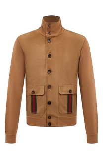 Комбинированный бомбер Gucci