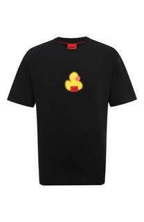 Хлопковая футболка HUGO