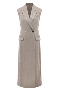 Льняной жилет Brunello Cucinelli