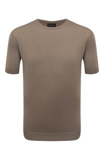 Джемпер из шелка и хлопка Giorgio Armani