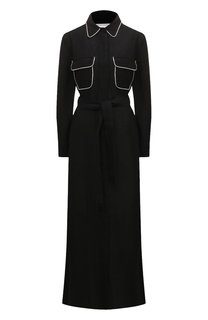 Льняное платье с отделкой стразами Forte Dei Marmi Couture