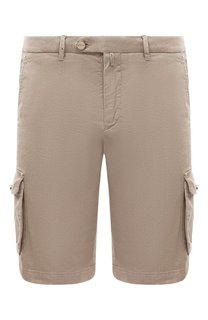 Шорты изо льна и хлопка Kiton
