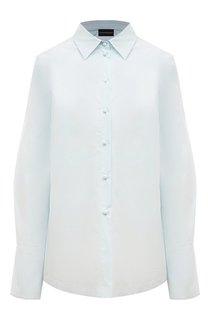 Хлопковая рубашка Emporio Armani
