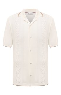Хлопковая рубашка Brunello Cucinelli