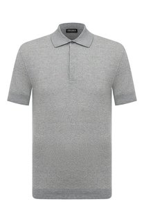 Поло из хлопка и льна Zegna