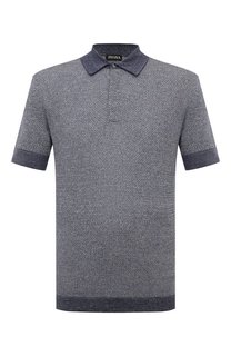 Поло из хлопка и льна Zegna